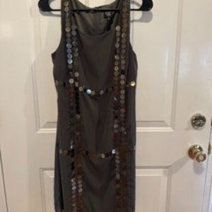 A little sequin flare dress